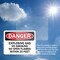 Signmission Explosive Gas No Smoking or Open Flames Within 20 Feet Danger Sign, Vinyl Decal, 7inx5in, 2PK OS-2PACK-DS-D-57-L-19349 - alternate 4